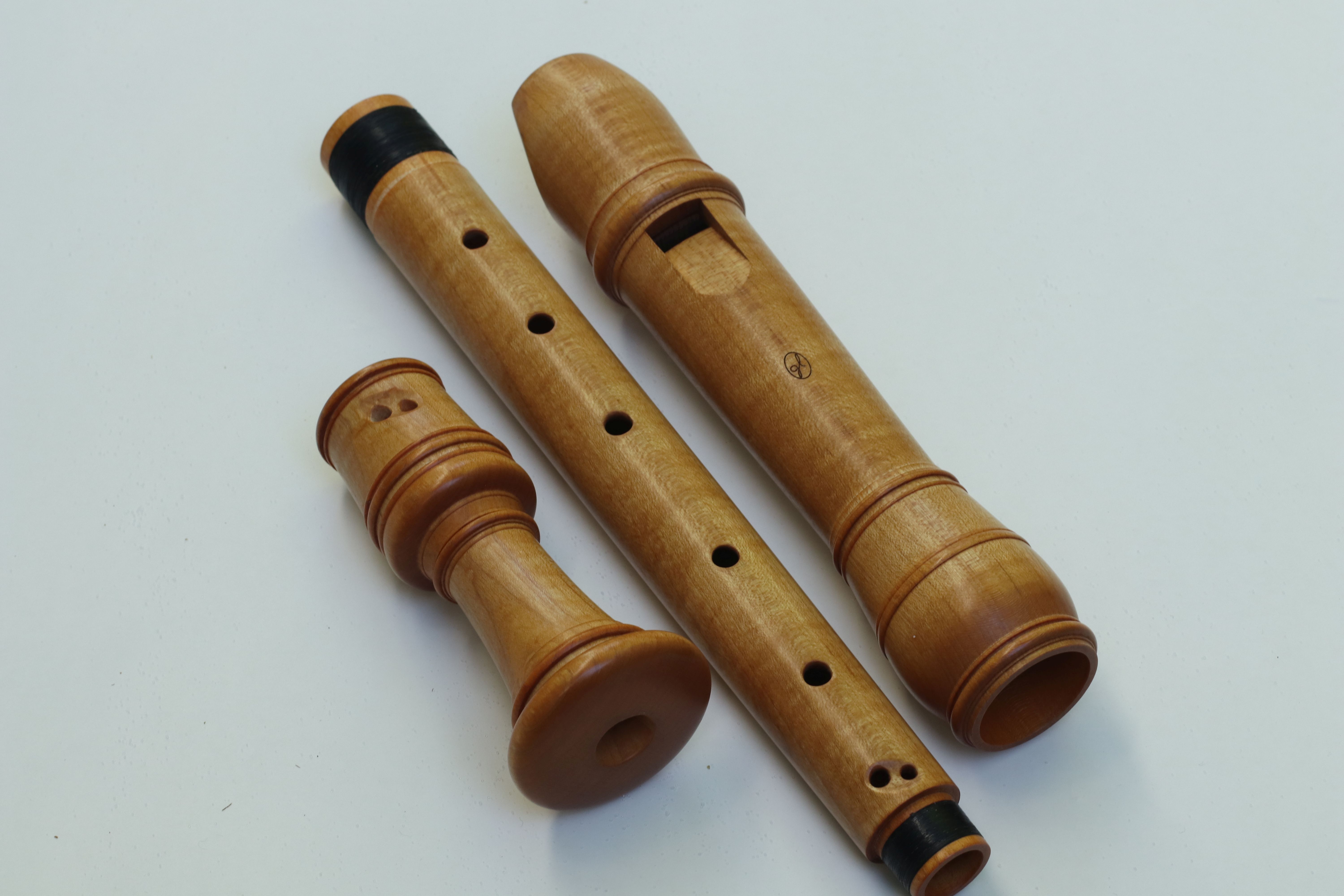 Baroque tenor recorder in maple